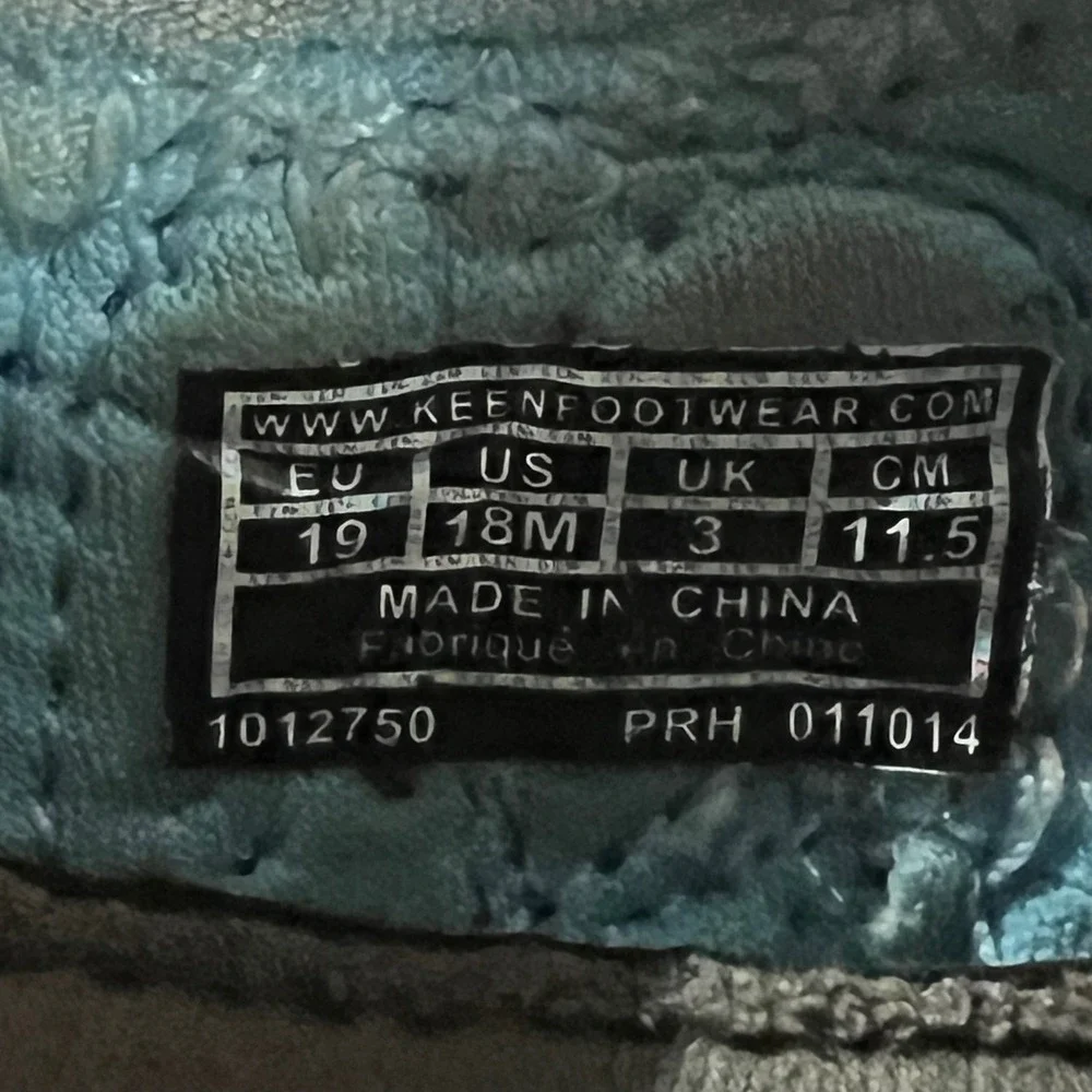 Keen Toddler Infant Blue Suede Shoes Size‎ 18 months